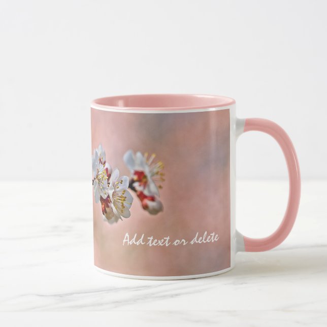 Caneca Flores Apricot Japonesas Respiratórias (Direita)