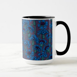 Caneca Flores azuis, flores silvestres