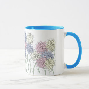 Caneca Flores bonito Coloridas de Pastel