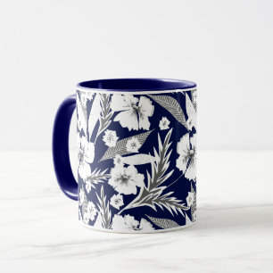 Caneca Flores brancas