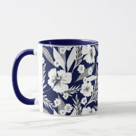 Caneca Flores brancas