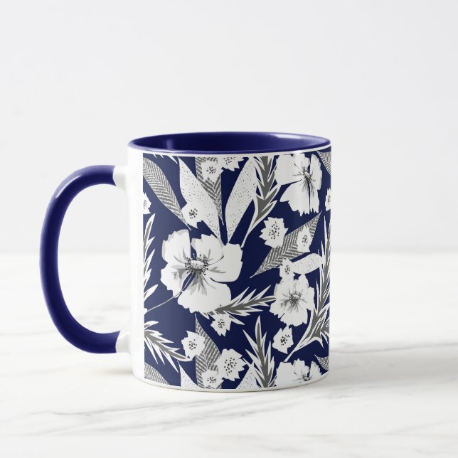 Caneca Flores brancas (Esquerda)