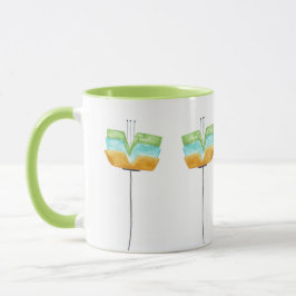 Caneca Flores Brancas Modernas