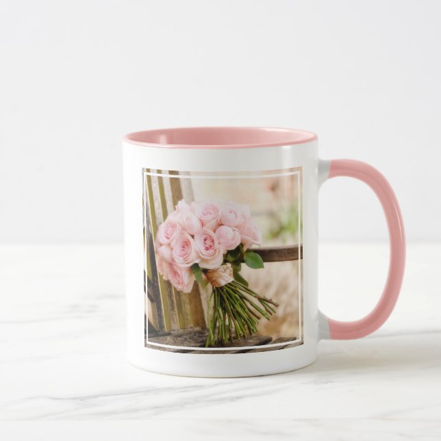 Caneca Flores | Buquê rosa-rosa (Direita)