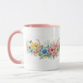 Caneca Flores Coloridas Flor do Jardim Botânico Flor