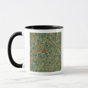 Caneca Flores contra o teste padrão da camuflagem da