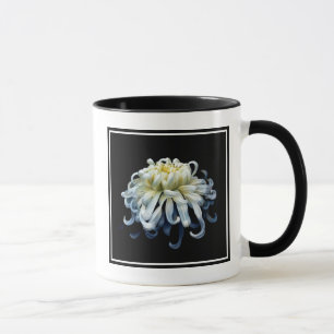 Caneca Flores   Crolisântemo branco