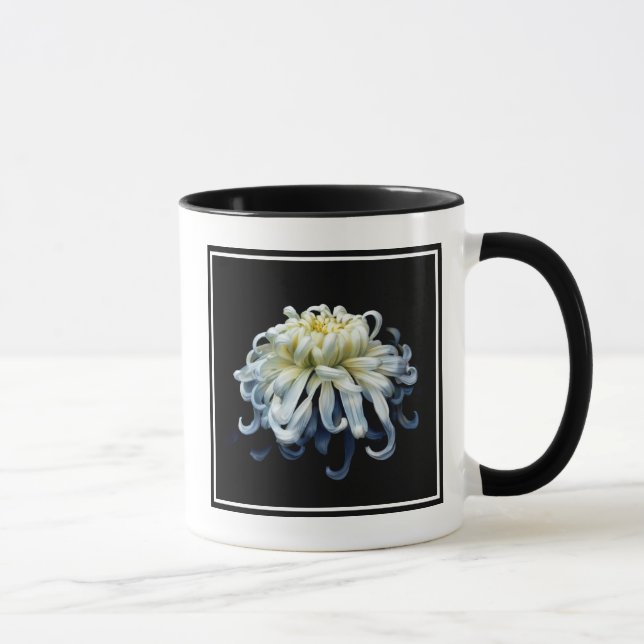 Caneca Flores | Crolisântemo branco (Direita)