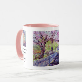 Caneca Flores da Árvore Cercis Pink em Williamsburg Virgí