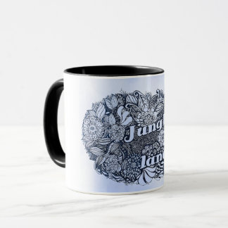 Caneca Flores da Terra Selvagem e Música de Rocha Tinta