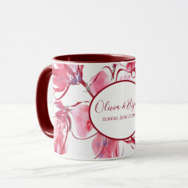 Caneca Flores de Aquarela Suaves