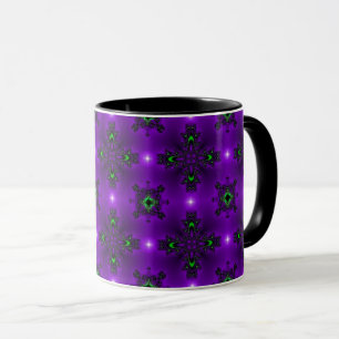 Caneca Flores de Artdeco no Estilo Retroativo