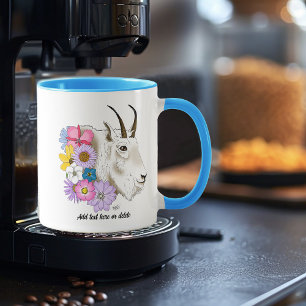 Caneca Flores De Cabra Branca