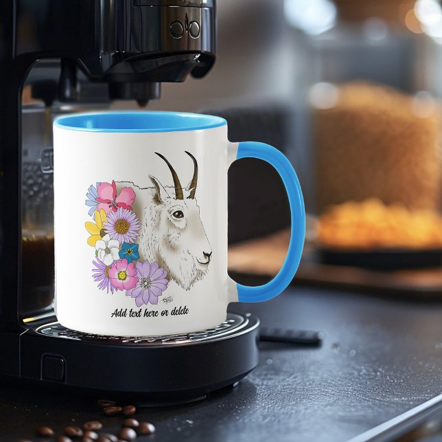 Caneca Flores De Cabra Branca (Criador carregado)