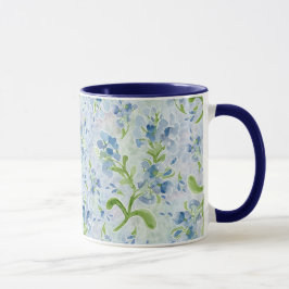 Caneca Flores de Canais Pintadas com Aquarelas em Pastéis