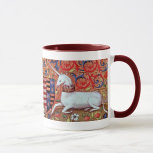 CANECA FLORES DE FANTASIA UNICORN E MEDIEVAL, MOTIFOS FLO