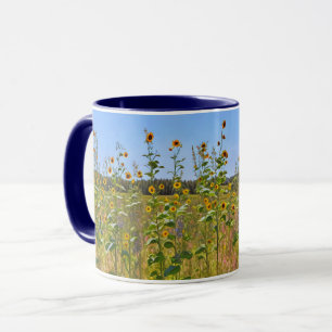 Caneca Flores de girassol em Fazenda
