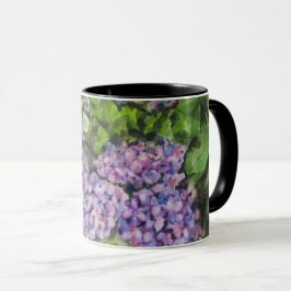 Caneca Flores de Hortênsia 