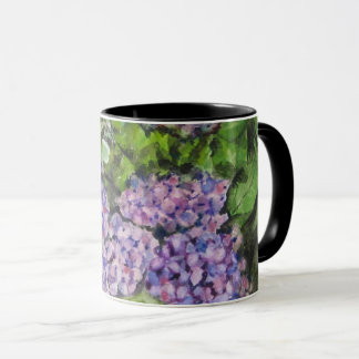 Caneca Flores de Hortênsia 
