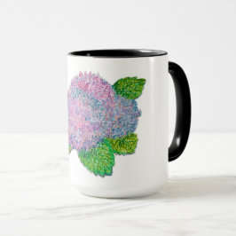 Caneca Flores de Hortênsia