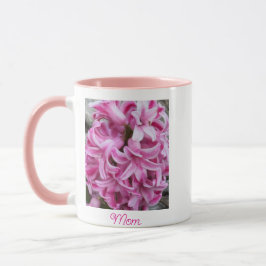 Caneca Flores de Hyacinth Rosa Mamãe Mug