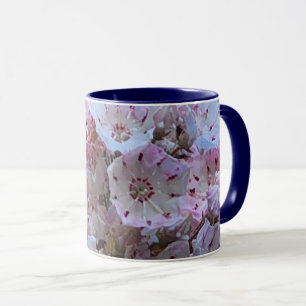 Caneca Flores de Laurel, Rosa e Montanha Branca