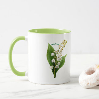 Caneca Flores de Lírio do Vale