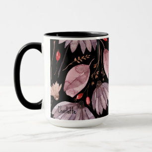 Caneca Flores de Lótus Lavanda