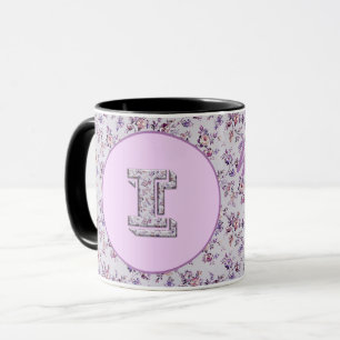 Caneca Flores de luxo Monograma I