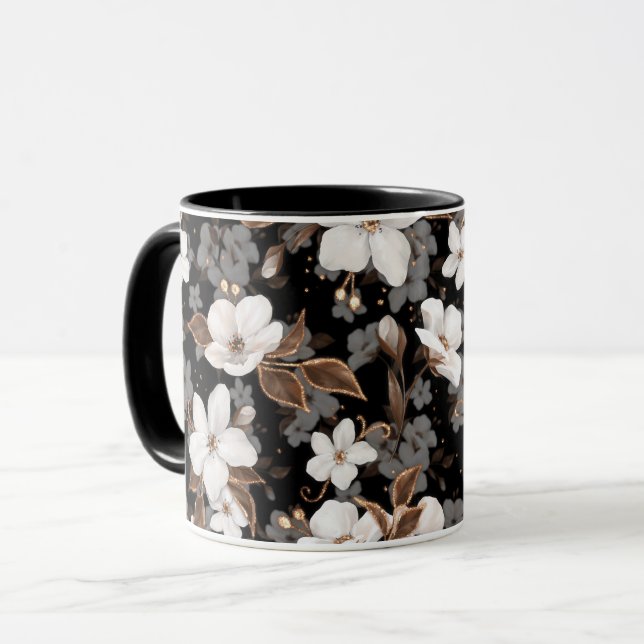 Caneca Flores de maçã (Frente Esquerda)