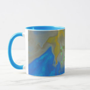 Caneca Flores de maçã claro b/o/g