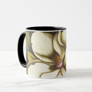 Caneca Flores de Magnólia Vintage Planta Com Sementes