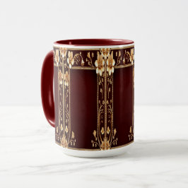 Caneca Flores de Ouro Borgonha
