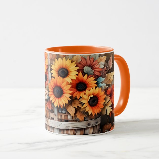 Caneca Flores de outono (Frente Esquerda)
