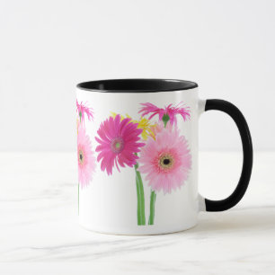 Caneca Flores de Piink da margarida do Gerbera