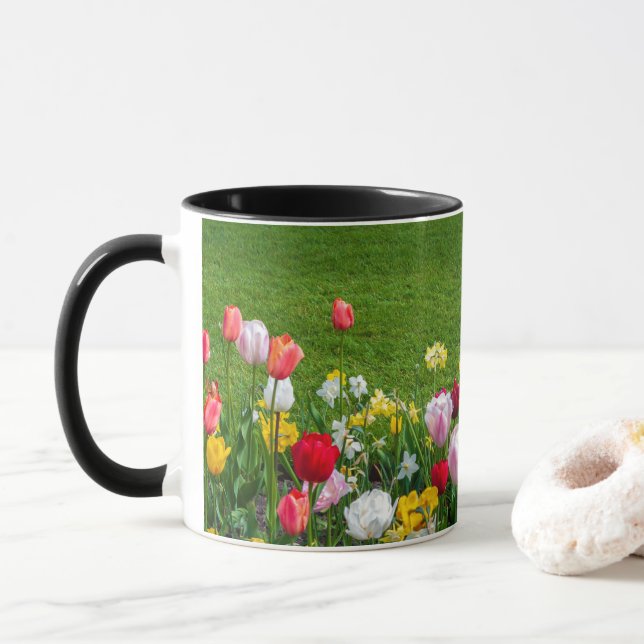 Caneca Flores de primavera (Com Donut)
