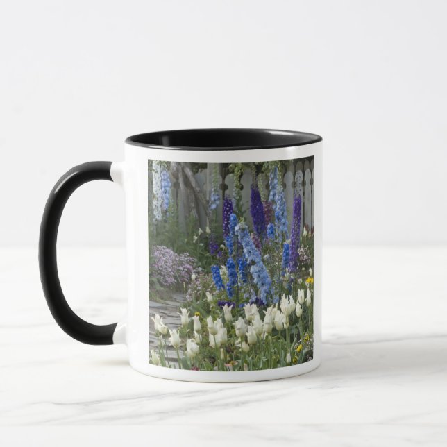 Caneca Flores de primavera ao longo de um caminho de jard (Esquerda)