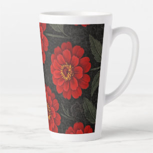 Caneca Flores de Zínnia em artes