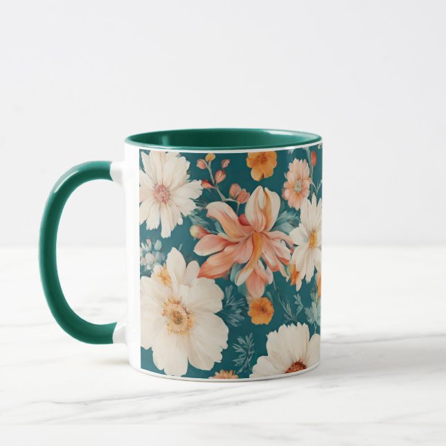 Caneca Flores Delicadas Incríveis (Esquerda)