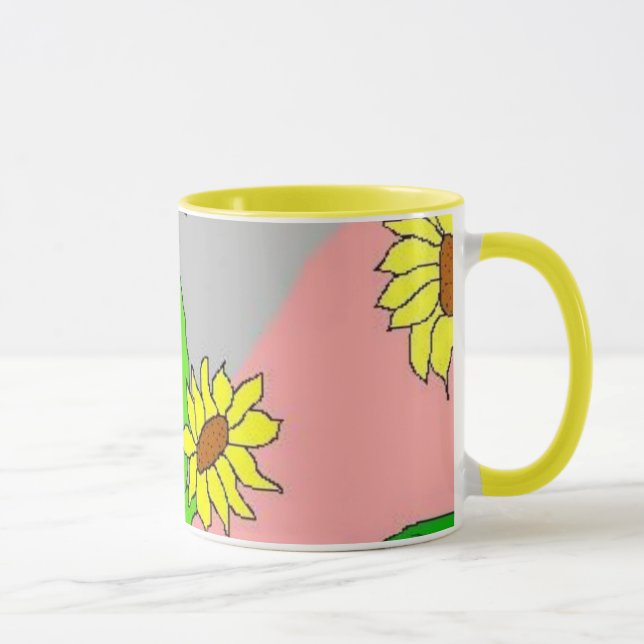 Caneca flores do girassol (Direita)