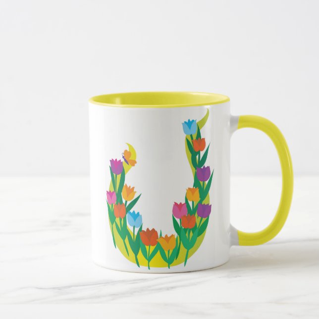 Caneca Flores do primavera (Direita)