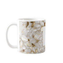 Flores Douradas Brancas de Lotus