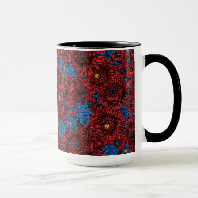 Caneca Flores e besouros rola-rosa (Direita)