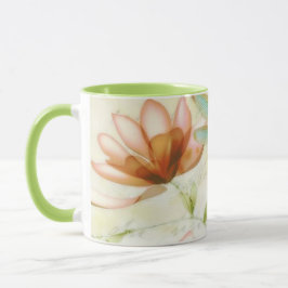 Caneca Flores e libélula