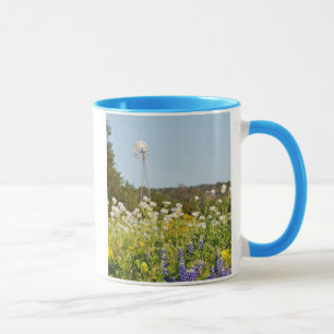 Caneca Flores E Moinhos No Texas Hill Country