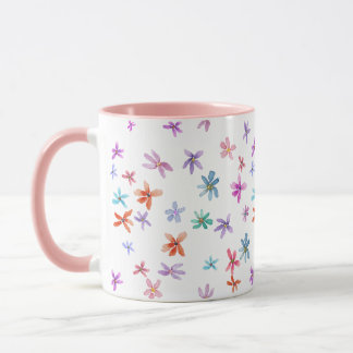 Caneca Flores em aquarela