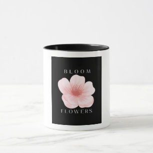 Caneca Flores em Flor Elegantes Flores Rosa Estética Pret