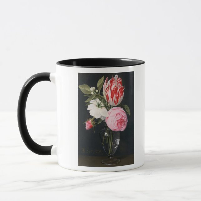 Caneca Flores em um vaso de vidro (Esquerda)