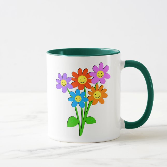 Caneca Flores felizes (Direita)