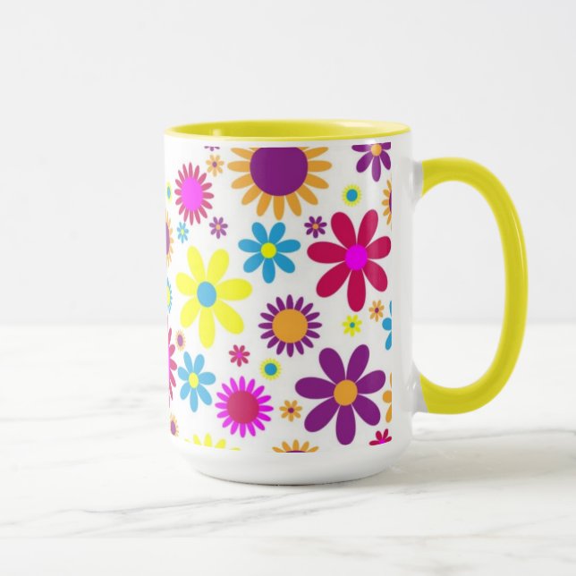 Caneca Flores felizes (Direita)